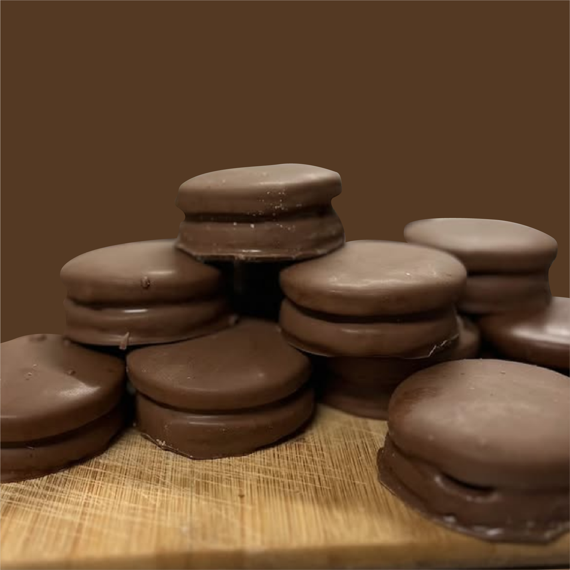 Alfajores de chocolate